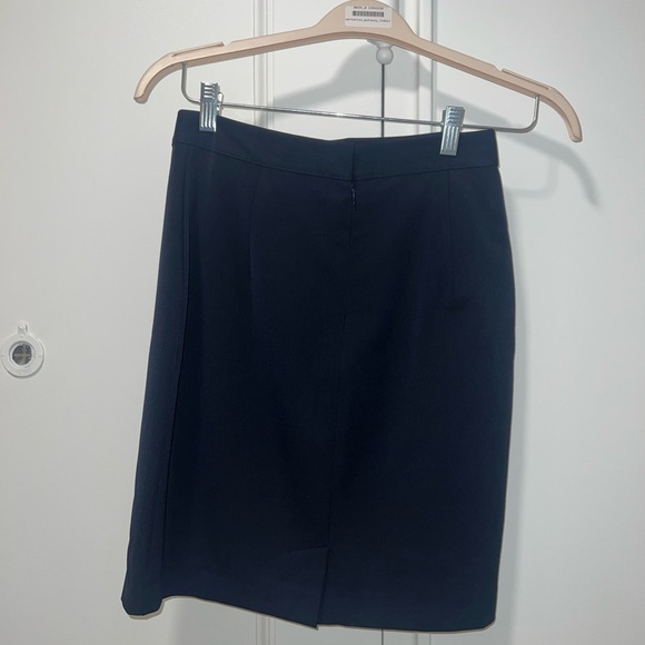 Pencil Elegant Navy Blue Women's Skirt Work Professional sz 4 perfect condition - Picture 9 of 9